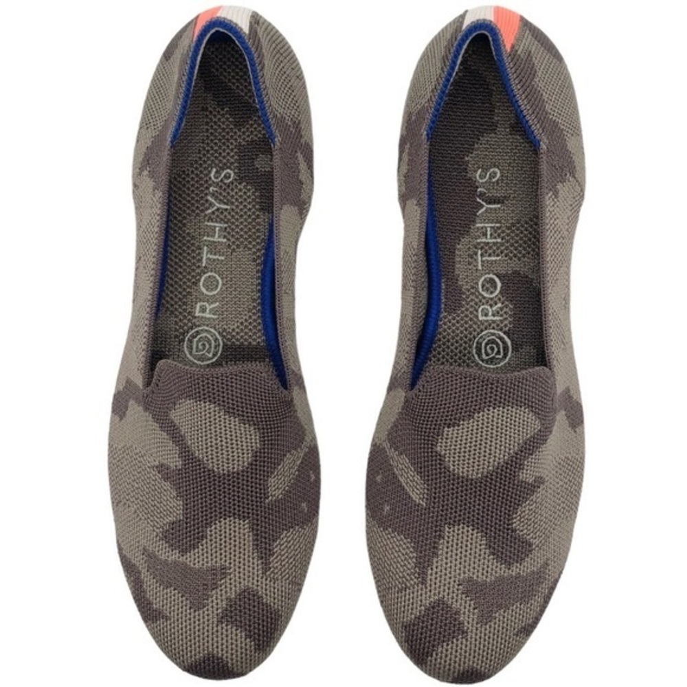 NEW Rothy's Loafers in Mink Camo 8.5